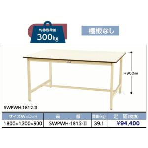 【法人様限定・メーカー直送代引不可・車上渡し】　　山金工業　ヤマテック　ワークテーブル SWPWH-1812-II｜osc-shop