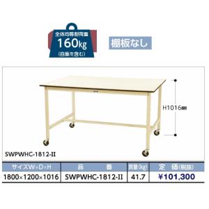 【法人様限定・メーカー直送代引不可】　　山金工業　ヤマテック　ワークテーブル SWPWHC-1812-II　【車上渡し】｜osc-shop