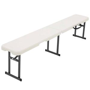LIFETIME 折りたたみ式ベンチ 約180cm ハーフベンチ/コンパクトベンチ/チェアー/同梱不可商品