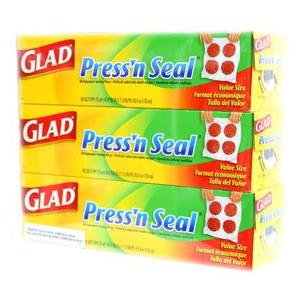 【送料無料】GLAD　Press'n Seal　 グラッド　プレス＆シール　幅30cmX長さ43.4m　3本セット 多用途シールラップ　3個セット　マジックラップ