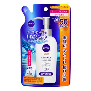 【メール便無料♪】 NIVEA SUN　ニベアサン プロテクトウォータージェル　日焼け止め　つめかえ用　125g　SPF50　PA+++　顔からだ用