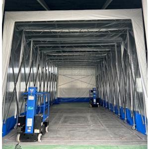 □価格改定しました。屋内大型車用アコーディオン式塗装ブース　局所排気装置付属　送料必要