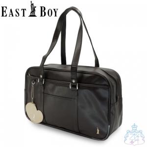 EASTBOY 合皮 スクールバッグ 黒ベージュ  イース�