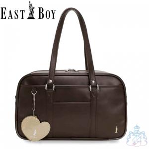 EASTBOY 合皮 スクールバッグ 茶ベージュ  イース�
