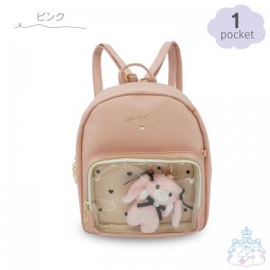CRUX（クラックス） ジュニアミニ合皮リュック マルウサギ柄 クロ