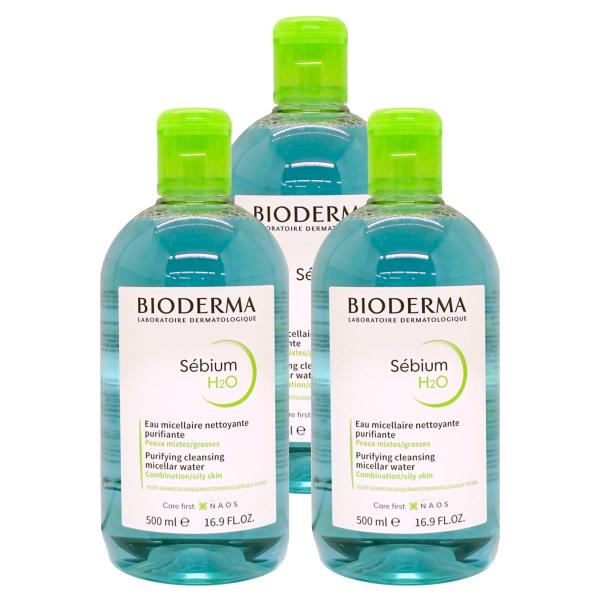 [並行輸入品][3本セット]ビオデルマ セビウム H2O(エイチツーオー)Ｄ 500ml×3個 オイ...