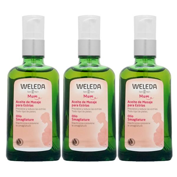[並行輸入品][3個セット]WELEDA ヴェレダ マザーズボディオイル 100ml×3本(ポンプ)...