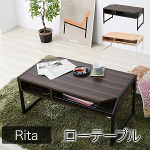 [直送]テーブル ローテーブル Rita[rt-007-BK][ブラック][送料無料]*他商品との同梱不可[TLB]｜osharecafe