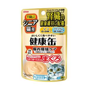 アイシア（AIXIA） 猫ウェットフード 3838 健康缶 パウチ シニア猫用