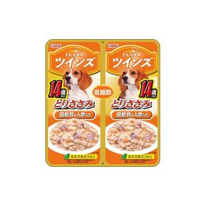 いなばペットフード ツインズ 14歳からのとりささみ 鶏軟骨&人参入り 80g(40g×2) TW-06[happiest][SBT]