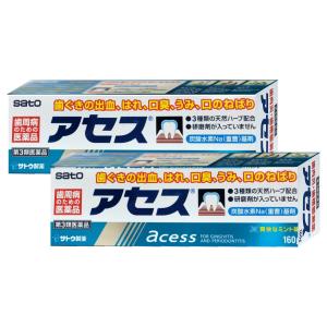 [第3類医薬品][セット]アセス 160g×2個[ミント/歯磨き粉][佐藤製薬][送料無料]｜おしゃれcafe