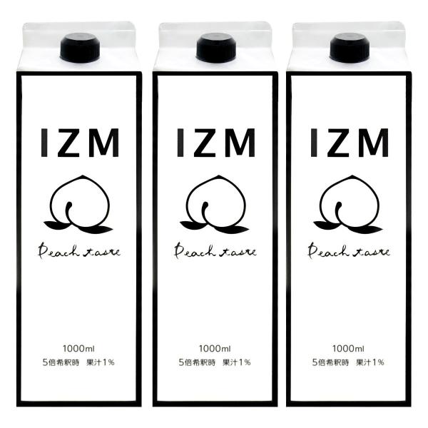 IZM酵素ドリンク1000ml×3本 ピーチ[食品][送料無料]