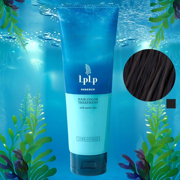 3分白髪染め ルプルプ essenceカラートリートメント170g エボニーブラック(ナチュラルブラ...