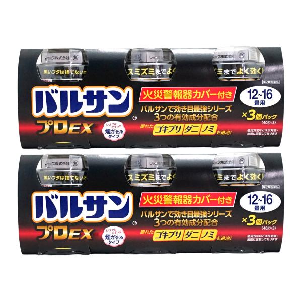 [第2類医薬品][セット]バルサンプロEX 12〜16畳用 40g×3個パック×2[レック株式会社/...