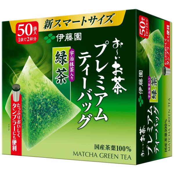伊藤園 お〜いお茶 プレミアムティーバッグ 宇治抹茶入り 緑茶 1.8g×50袋入り[SBT]