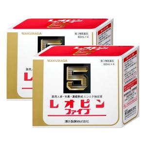 [第3類医薬品][セット]レオピンファイブw 60ml×4本入×2個[送料無料]｜osharecafe