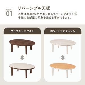 [直送]カジュアルコタツ[アベルSE105楕円...の詳細画像5