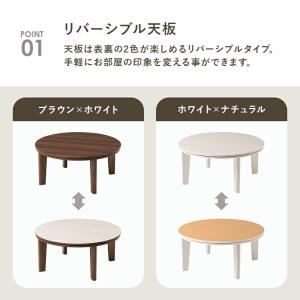 [直送]カジュアルコタツ[アベルSE80丸BR...の詳細画像5