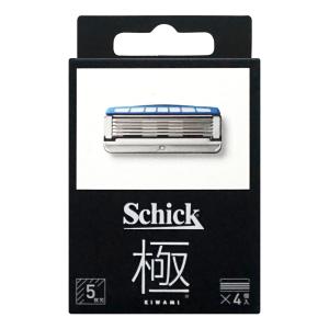 Schick シック 極 5枚刃 4個入 KWM-4 替刃[男性用美容品 KIWAMI カミソリ 肌を潤す 深剃り 快適][メール便対応商品][SBT]｜osharecafe