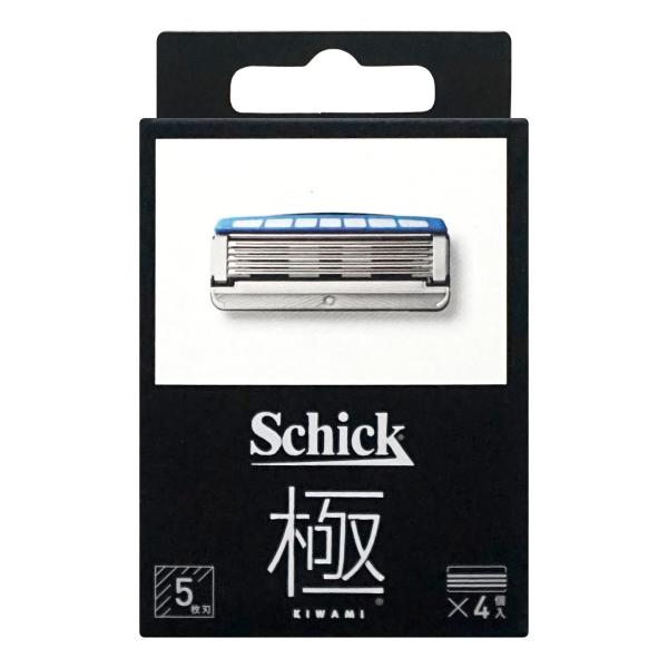 Schick シック 極 5枚刃 4個入 KWM-4 替刃[男性用美容品 KIWAMI カミソリ 肌...