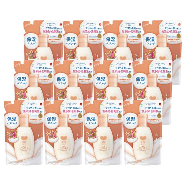 [12個セット]牛乳石鹸 カウブランド 無添加保湿バスミルク 480ml つめかえ用[全身保湿 無添...