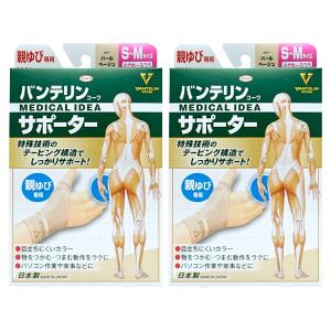 [2個セット]コーワ バンテリンサポーター親ゆび パールベージュS〜M 小さめ〜ふつう/S〜Mサイズ(1枚入)*手の甲周囲17-19cm[日本製/Kowa/興和][メール便送料無料]｜おしゃれcafe