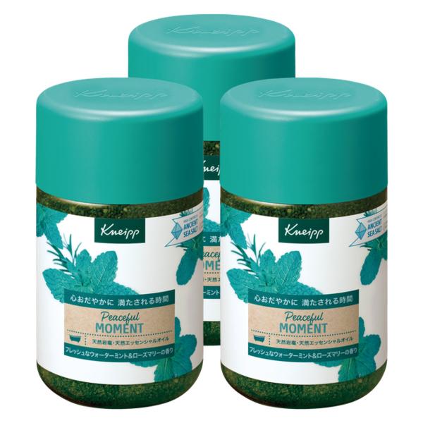 [3個セット]クナイプ バスソルト ピースフルモーメント ウォーターミント&amp;ローズマリーの香り 85...