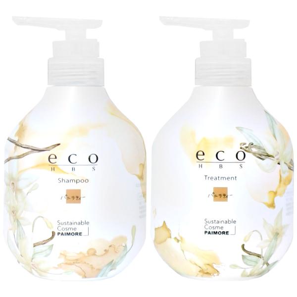 [セット]パイモア ecoHBSエコエイチビーエス バニラティ シャンプー 500ml +トリートメ...