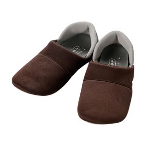 徳武産業 あゆみかかとスポッと ブラウン[足囲3E 両足][介護シューズ シニアシューズ  室内履き 履きやすい スリッポン][送料無料]