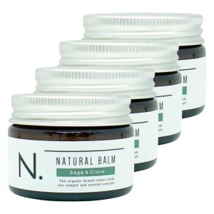 [セット]ナプラ N.エヌドット ナチュラルバーム SC 45g×4個 セージ＆クローブの香り[napla N. Nドット ヘアバーム ヘアワックス スタイリング][送料無料]