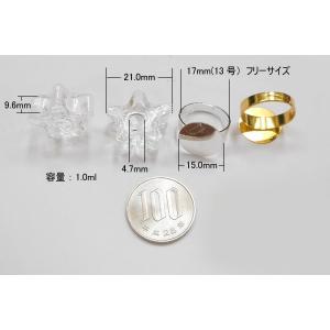 ハーバリウム アクセサリー アロマ 香水 ガラ...の詳細画像1