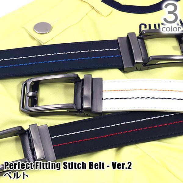 ゴルフウェア メンズ ゴルフベルト 穴なしベルト カチャカチャベルト 無段階調整 サイズ調整 フリー...