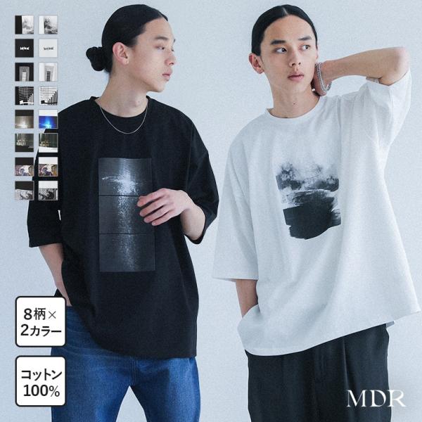 Tシャツ メンズ トップス 半袖 カットソー 綿100％ クルーネック プリントT ロゴ インナー ...