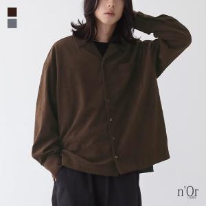 カジュアルシャツ 長袖 メンズ トップス コーデュロイシャツ 開襟シャツ 羽織 レイヤード 重ね着※返品交換不可※【メール便不可】【30】