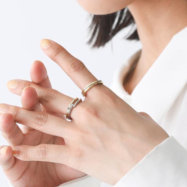 リング 3点セット レディース アクセサリー 指輪 小物 華奢 重ねづけ 12号 シルバー ゴールド...