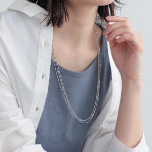 ネックレス アクセサリー 3連チェーン アクセ ...の商品画像