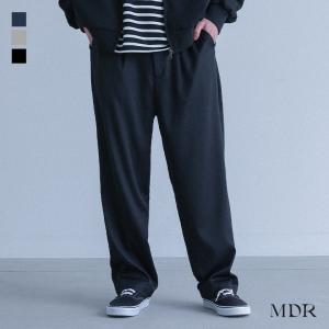 パンツ メンズ ボトムス ワイド ズボン 長ズボン タック 後ろゴム ラフ ゆったり トラウザーパンツ ロングシーズン「メール便不可」「20」