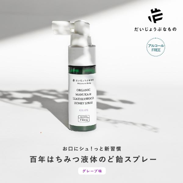 だいじょうぶなもの 百年はちみつ 液体のど飴スプレー のどスプレー 喉スプレー のどケア 携帯用 持...