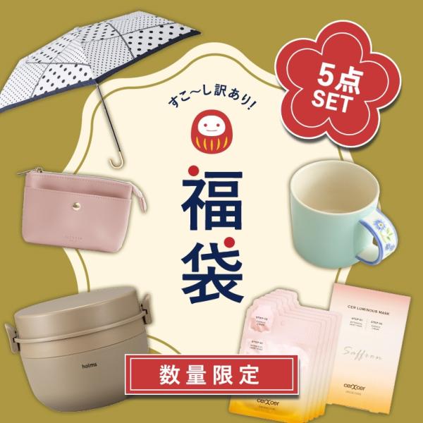 訳あり 福袋 5点SET 5点セット 5点入り お楽しみ袋 数量限定 ランダム 生活雑貨 雑貨 小物...