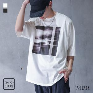 Tシャツ トップス メンズ 春 夏 カットソー 半袖 プリントT グラフィックT クルーネック オーバーサイズ 綿100％ コットン「メール便可」「10」