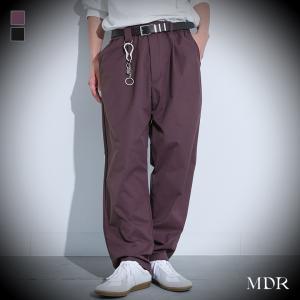ワイドパンツ ロング メンズ ボトムス テーパードパンツ ウエストゴム Dカン タック ストレッチ 着回し  「メール便可」「10」