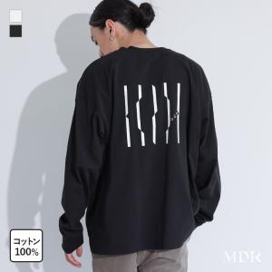 カットソー 長袖 メンズ トップス ロンT ロゴ プリント 幾何学柄 クルーネック 綿100％ レイヤード インナー 春 秋 冬 「メール便不可」「20」