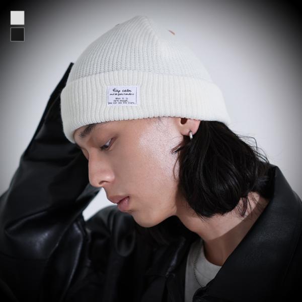 ニットワッチ メンズ 帽子 ファッション雑貨 小物 ニット帽 ビーニー 折り返し タグ アクリル 軽...