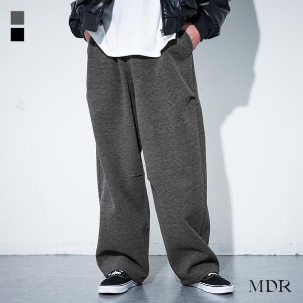 パンツ メンズ ボトムス ロング丈 ワイドパンツ バレルレッグ ウエストゴム 紐付き ポケット マイ...