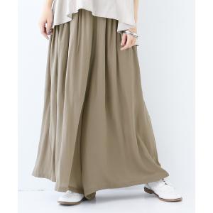 【新色登場】パンツ レディース ボトムス ワイドパンツ マキシ丈 マットサテン『ヴィンテージサテンスカンツ』 【メール便不可】