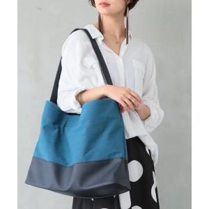 トートバッグ ショルダーバッグ 2way レディース バッグ バイカラー 異素材  異素材切替バイカラー2wayバッグ※返品交換不可※【メール便不可】