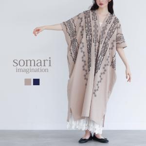 ワンピース レディース 半袖 ロング 春 夏 4...の商品画像