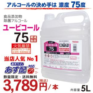 アルコール製剤 ユービコール 75 5L 攝津...の詳細画像1