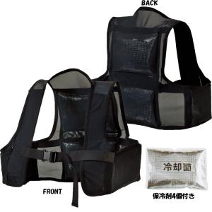 ストレッチアイスベスト 4ポケット 保冷剤4個付き