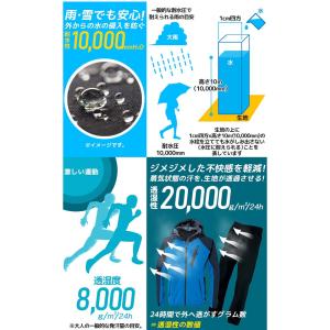 C.ZONE レインウェア 上下セット SS〜...の詳細画像2